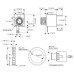 JS03 5 x Stereo Jack Socket Panel Mount Connector, 3.5MM